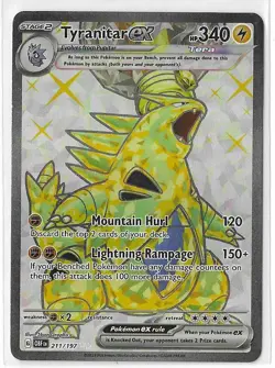 Tyranitar Ex 211/197 Obsidian Flames Full Art Ultra Rare Card Pokemon TCG LP - Image 1