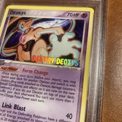 Deoxys #16 2005 Destiny Deoxys Movie Stamp Pokemon Card PSA 8 RARE - Image 3