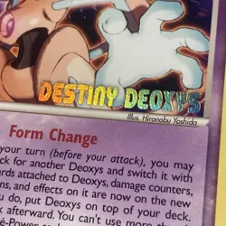 Deoxys #16 2005 Destiny Deoxys Movie Stamp Pokemon Card PSA 8 RARE - Image 4