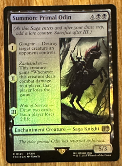 MTG Final Fantasy, Summon: Primal Odin - Foil - Image 1