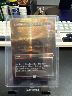 Arid Mesa (Borderless) (Dragonscale Foil) Special Guests Foil - Image 1