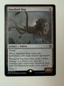 MTG - Nautiloid Ship - CLB 328/361 - Battle for Baldur's Gate - Mythic -Magic LP - Image 1