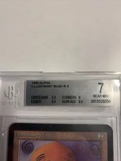 MTG Alpha Rare Illusionary Mask 1993 Wizards of the Coast BGS 7 - Image 2