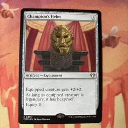 MTG Champion's Helm Commander Masters 0375 Regular Rare - Image 1