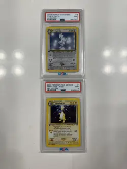 2000 POKEMON NEO GENESIS TOGETIC & AMPHAROS - 1ST EDITIONS AND BOTH PSA 9s - Image 1