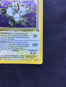 Pokemon Cards: 1st Edition Fossil Rare Holo: Magneton 11/62 - Image 5