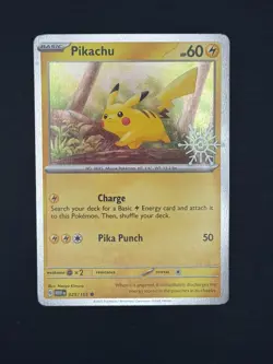 Pikachu & Eevee Stamped Promos - Cosmos Holo Pokemon TCG Holiday Calendar 2025 - Image 3