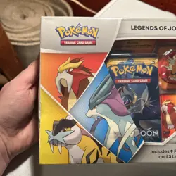 Pokemon TCG Legends of Johto Pin Collection Box Factory Sealed 9 Packs, 3 Pins - Image 2