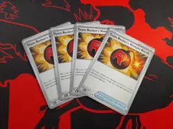 4x Team Rocket's Venture Bomb 179/182 x4 - Destined Rivals - Pokemon - Playset - Image 1