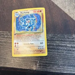 Machamp 8/102 Base Set Holo Rare 1st Edition 1999 WOTC Pokemon TCG LP - Image 2