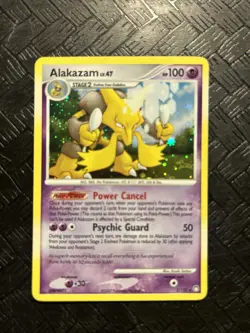 Alakazam lv.47 2/123 Holo Mysterious Treasures Pokemon TCG - Played - Image 1