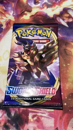 Pokemon TCG Sword and Shield Base Set Booster Pack Random Artwork NEW/SEALED - Image 1