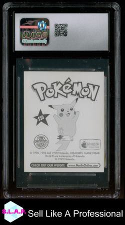MAGIKARP POKEMON MERLIN S20 1198 SERIES 1 CRACKED ICE CGC 9 - Image 2