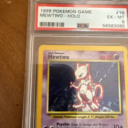 Psa 6 1999 Pokemon Mewtwo 10/102 Holo - Image 5