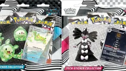 POKEMON TCG 2x Collezione con Adesivi Luce Nera Fuoco Bianco 3 Pack ITA sticker - Image 1