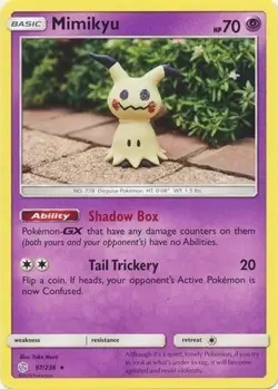 Mimikyu (#97/236) - Reverse Holofoil SM - Cosmic Eclipse LP Pokemon - Image 1