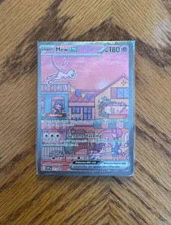Pokemon Mew EX SVP053 Scarlet & Violet 151 Full Art Black Star Promo SEALED - Image 1