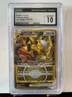 CGC 10 Giratina VSTAR 212/196 Gold - Lost Origin - Pokemon TCG - SHIPS FAST - Image 1