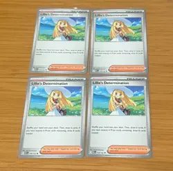 Lillie’s Determination 119/132 x4 Playset 4x Pokemon TCG SV Mega Evolution - Image 1