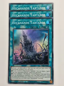 Yu Gi Oh - 3x PHRE-EN009 Hecahands Tartaros - Super Rare - Image 1