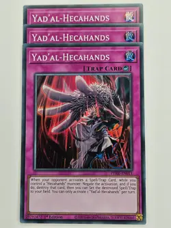 Yu Gi Oh - 3x PHRE-EN011 Yad'al-Hecahands - Super Rare - Image 1