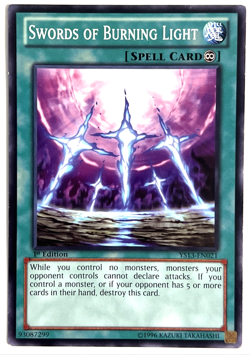 YuGiOh! - Swords of Burning Light YS13-EN021 1st Edition Common - Image 1