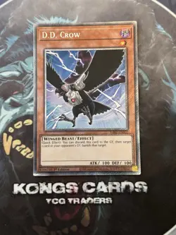 RA02-EN002 "D.D. Crow" Platinum Secret Rare YuGiOh! NEW - Image 1