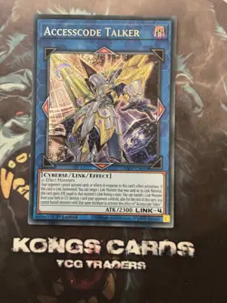 RA02-EN044 "Accesscode Talker" Secret Rare YuGiOh! NEW - Image 1