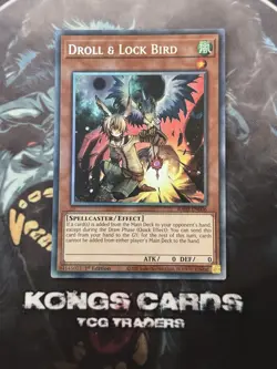 RA02-EN006 "Droll & Lock Bird" Collector's Rare YuGiOh! NEW - Image 1