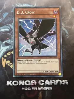RA02-EN002 "D.D. Crow" Collector's Rare YuGiOh! NEW - Image 1