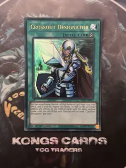 Crossout Designator RA02-EN063 Ultra Rare 1st Edition YuGiOh! NEW - Image 1