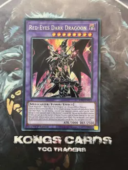 RA02-EN021 "Red-Eyes Dark Dragoon" Secret Rare YuGiOh! NEW - Image 1