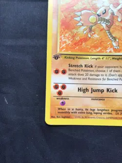 Pokemon Cards: Fossil 1st Edition Rare: Hitmonlee 22/62 - Image 5