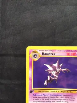 Pokemon Cards: Fossil 1st Edition Rare: Haunter 21/62 - Image 2