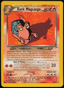 Dark Magcargo #18 Neo Destiny Pokemon Card - Image 1