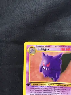 Pokemon Cards: Fossil 1st Edition Rare: Gengar 22/62 - Image 2