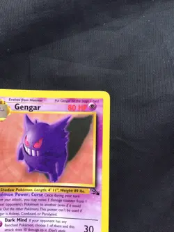 Pokemon Cards: Fossil 1st Edition Rare: Gengar 22/62 - Image 3