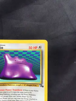 Pokemon Cards: Fossil 1st Edition Rare: Ditto 18/62 - Image 3