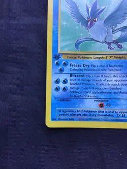 Pokemon Cards: Fossil 1st Edition Rare: Articuno 17/62 - Image 5