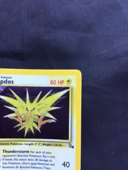 Pokemon Cards: 1st Edition Fossil Rare Holo: Zapdos 15/62 - Image 4