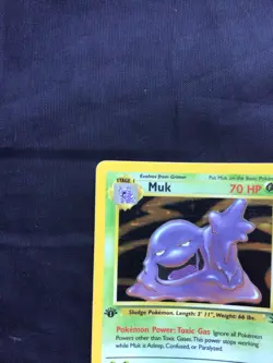 Pokemon Cards: 1st Edition Fossil Rare Holo: Muk 13/62 - Image 3