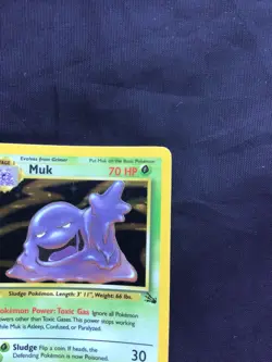 Pokemon Cards: 1st Edition Fossil Rare Holo: Muk 13/62 - Image 4