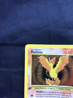 Pokemon Cards: 1st Edition Fossil Rare Holo: Moltres 12/62 - Image 3