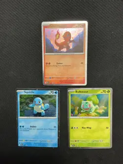 CHARMANDER BULBASAUR SQUIRTLE SVP 046 047 048 151 Promo Pokemon Card Near Mint - Image 1