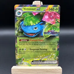 Venusaur Ex Stellar Crown Stamp Regular 001/142 Pokemon Pokemon TCG Promo - Image 2