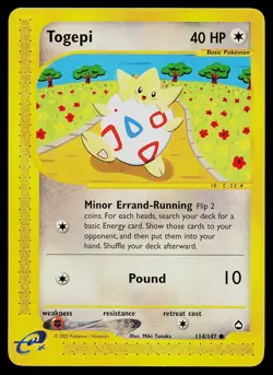 Pokemon Card - Togepi The Town on No Map 114/147 Common - Image 1