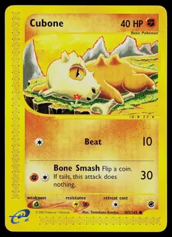 Pokemon Card - Cubone Expedition 103/165 Common - Image 1