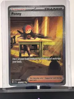 2023 Pokemon TCG Scarlet & Violet Base Set SV1 Trainer Penny FA 252/198 SIR NM - Image 2