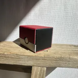 Pokemon Red and White Leather Card Deck Box - Image 2