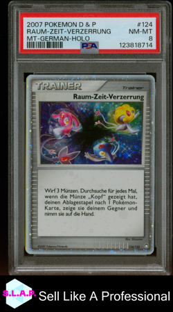 RAUM-ZEIT-VERZERRUNG GE HOLO POKEMON MC MYSTERIOUS TREASURES 2007 124 PSA 8 - Image 1